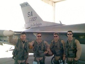 Photo By 94th Airlift Wing | Air Force Gen. (then Maj.) Joseph L. Lengyel (second from left), the 28th Chief of the National Guard Bureau, stands alongside fellow F-16 Fighting Falcon pilots assigned to the 149th Fighter Wing, Texas Air National Guard, during an overseas deployment, circa 1996. Lengyel was a member of the wing from 1991-2004. Pictured left to right: Bryan Bailey (unknown rank), Lengyel, Mike Littrell (unknown rank), and Ray Segui (unknown rank). (Photo courtesy of Gen. Joseph L. Lengyel via www.Facebook.com/GeneralLengyel)
