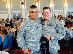 Photo of General Rodriguez and Colonel at event.