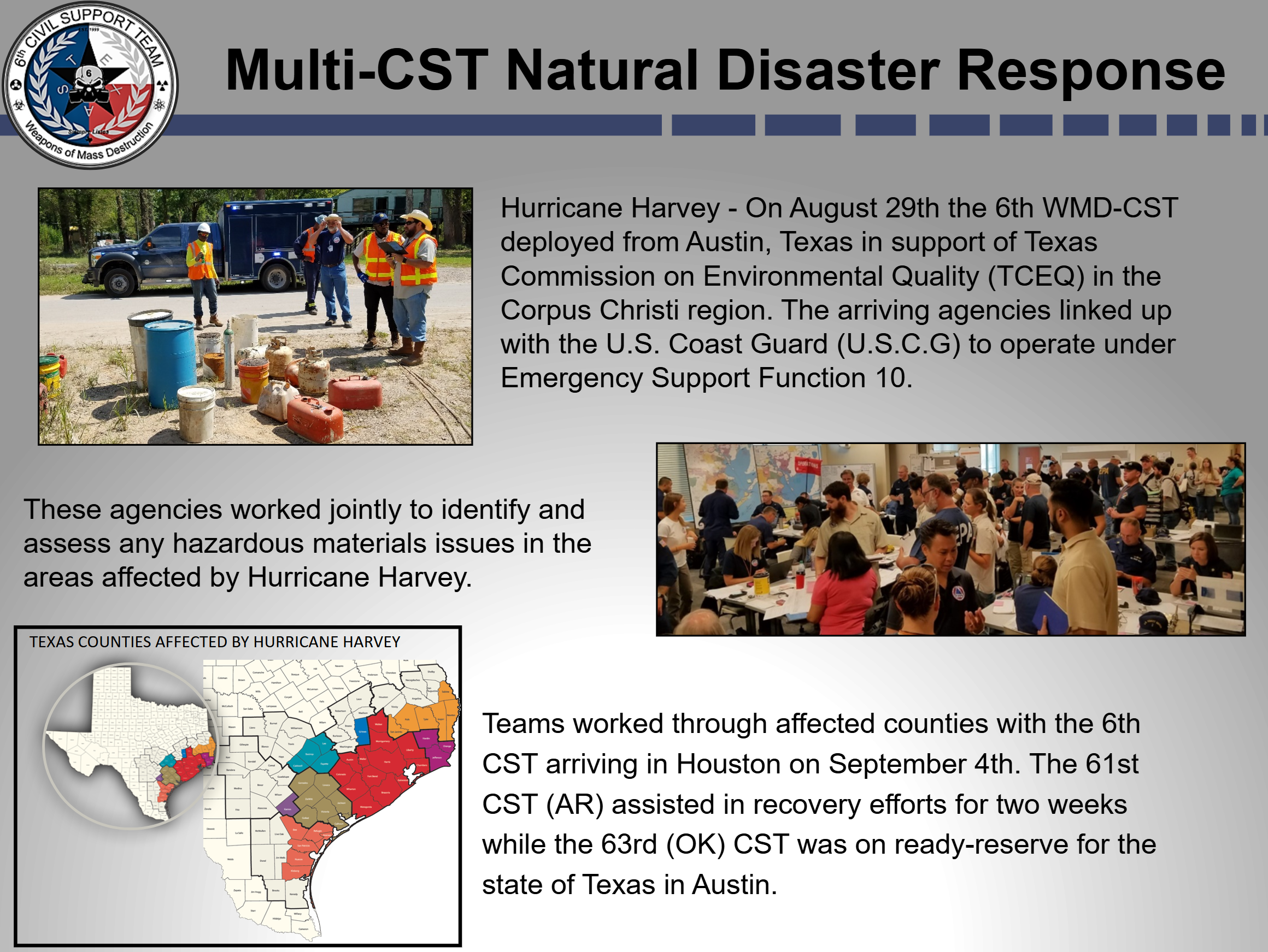 CST Natural Disaster Response