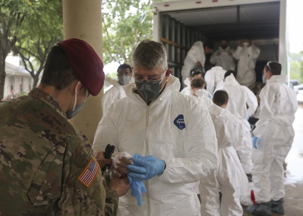 National Guard Soldiers begin nursing home disinfection mission - 